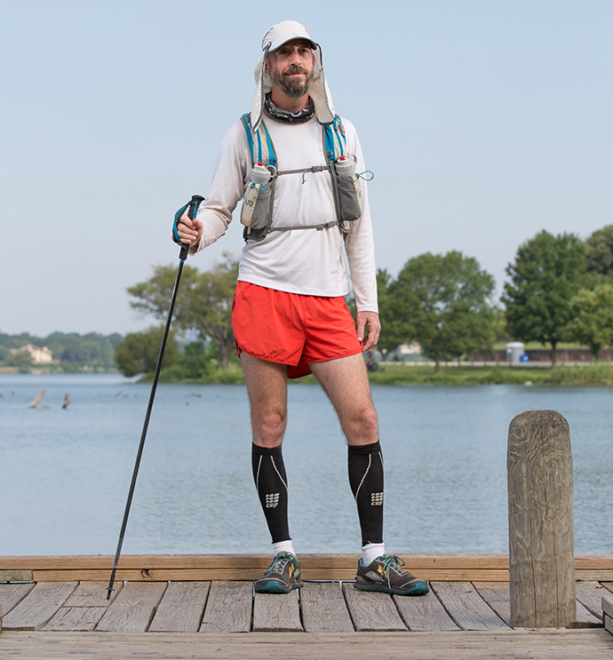 This neighborhood road warrior runs 500 kilometers that s 314 miles for fun Lake Highlands