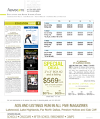 Education Guide Special Sections