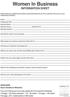WIB ASF Advertorial Submission Forms