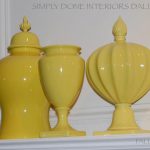 Yellow urns will be one of Simply Done's first online auction items.