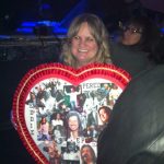 This fan made a giant Valentine for guitarist Eddie Perez.