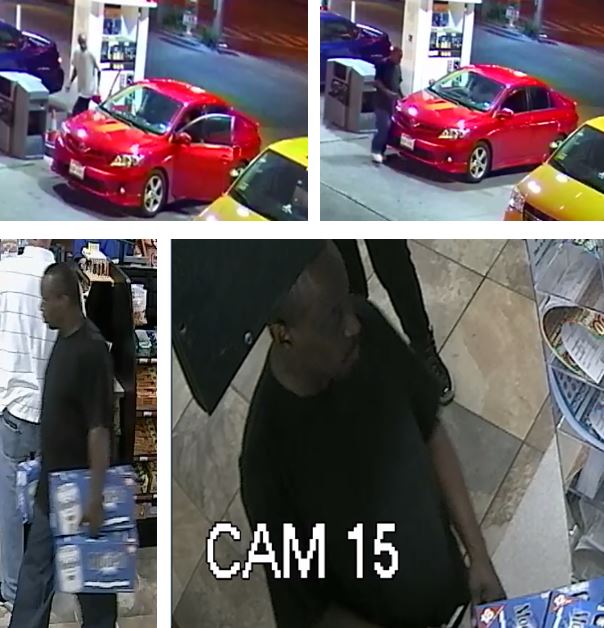 Dallas Police released these images of the man suspected of robbing several neighbors at gunpoint, and the vehicle used for his getaway. 