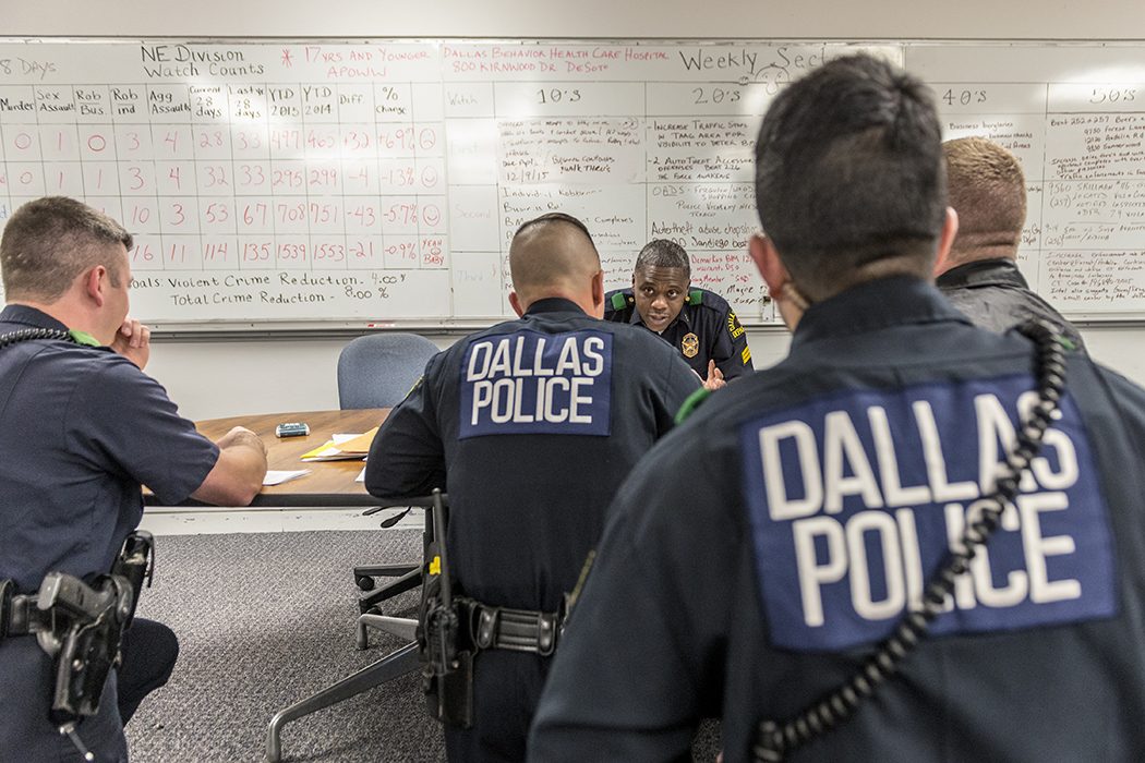 Inside the Dallas Police Northeast Substation on Northwest Highway. (Photo by Danny Fulgencio)