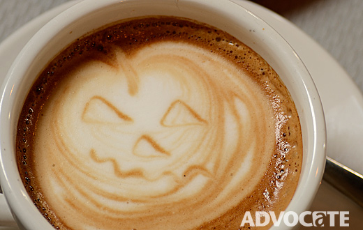 Pumpkin cappuccino at White Rock Coffee. Photos by Mark Davis