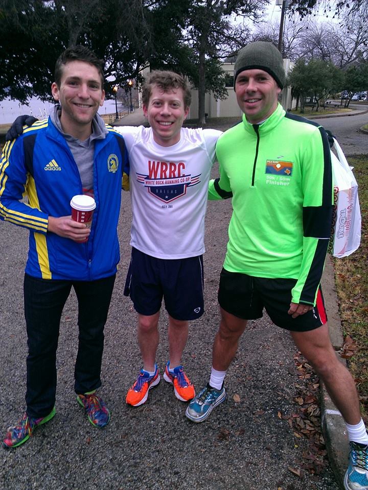 White Rock Running Co-op members Brent Woodle, Adam Rubin and James Ayers will run the 2014 Boston Marathon: Photo by Mark Olajetu