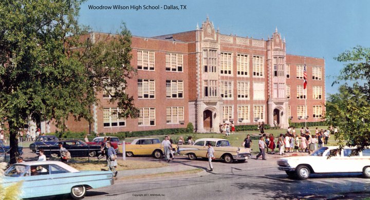 A flashback photo of Woodrow Wilson High School in 1962