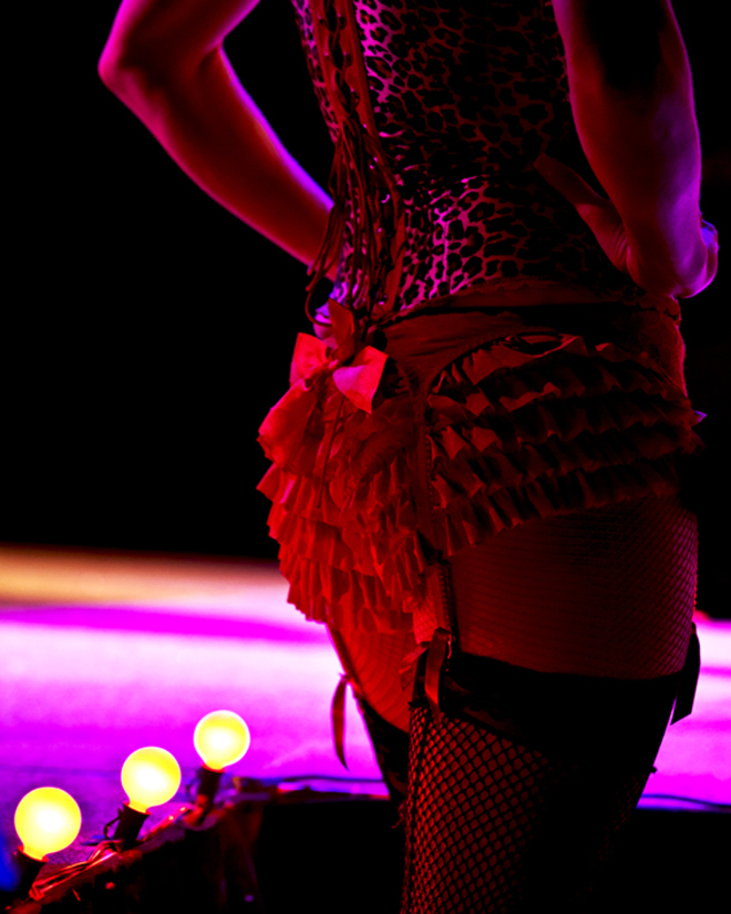 Burlesque Show "Texas Tease Show" in 2012: Photo by Danny Fulgencio 