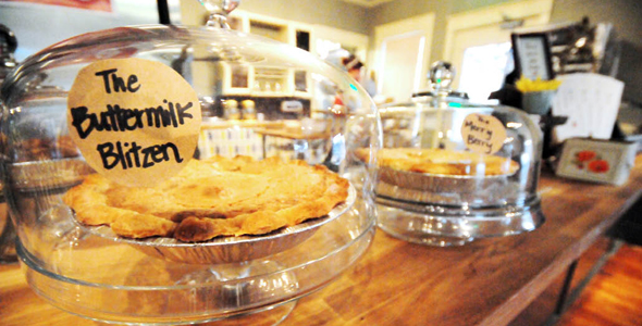Buttermilk Blitzen pie at Emporium. (Photo by Elliott Muñoz)