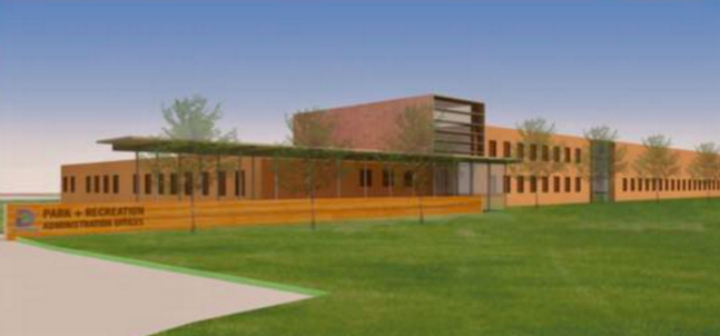 Rendering from Dallas Park and Recreation Department.