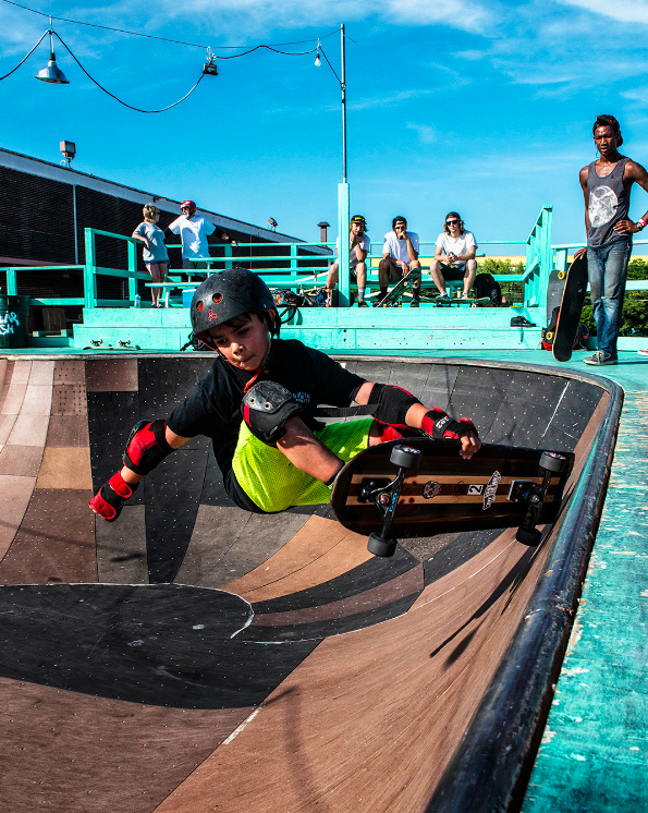 Skaters of all ages — under 10, over 60 and every age in between — showed up for the final session at Guapo. Photo by Danny Fulgencio.