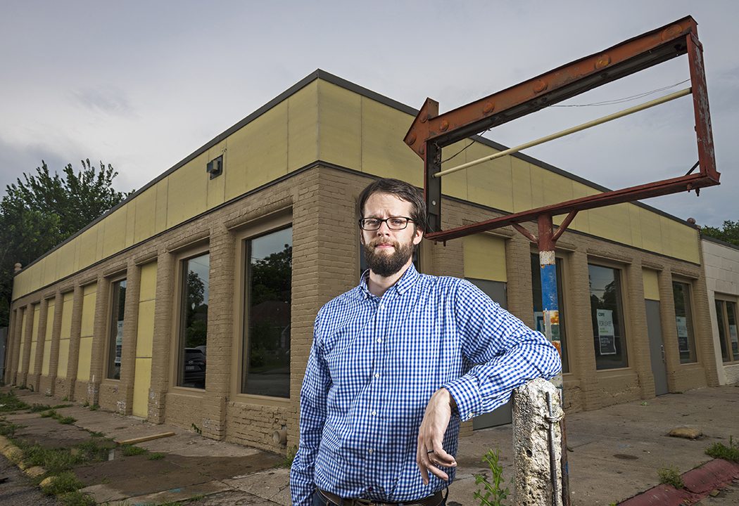 Nathaniel Barrett is developing in a way that maintains history in Old East Dallas. (Photo by Danny Fulgencio)
