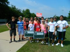 Students from Woodrow Wilson helped the Friends of the Santa Fe clean up the trail earlier this year.