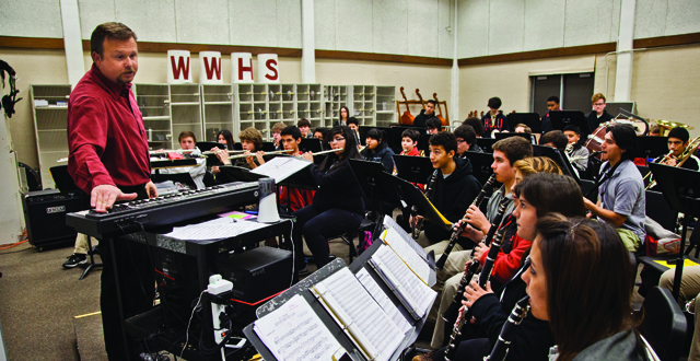 Woodrow Wilson High School band (Advocate stock photo)