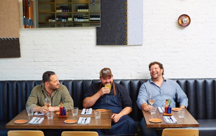 Nathan Tate, center, is the culinary mind behind Rapscallion who is looking for a Lakewood location for a new eatery. (Photos by Kevin Marple)