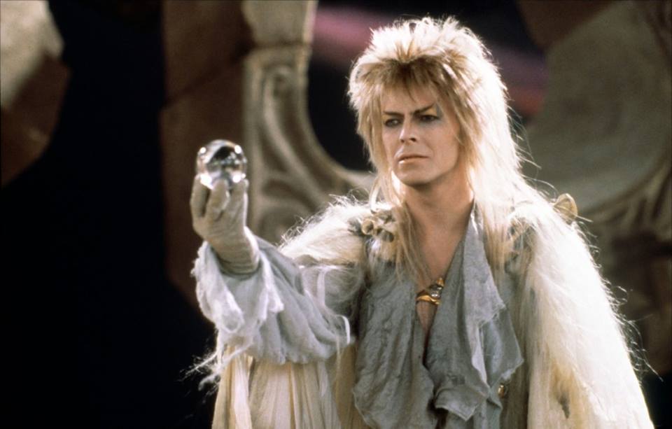 David Bowie in "Labyrinth": Photo from Facebook 