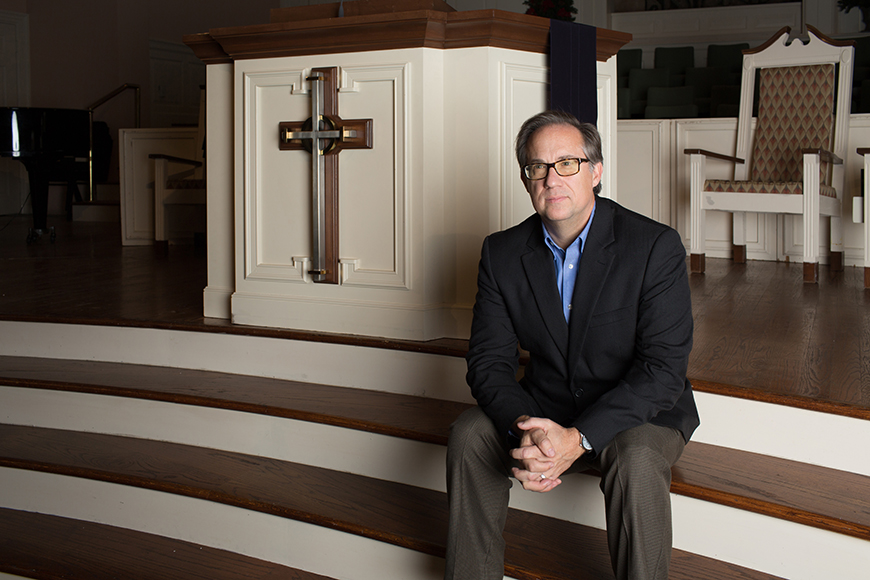 Doug Haney, Wilshire Baptist Church’s Minister of Music.(Photo by Rasy Ran)