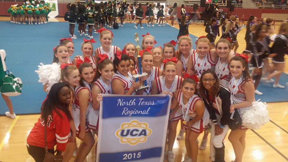 Woodrow Wilson High School cheerleaders after winning the regional United Cheer Association competition on Dec. 5. (Photo from Facebook)