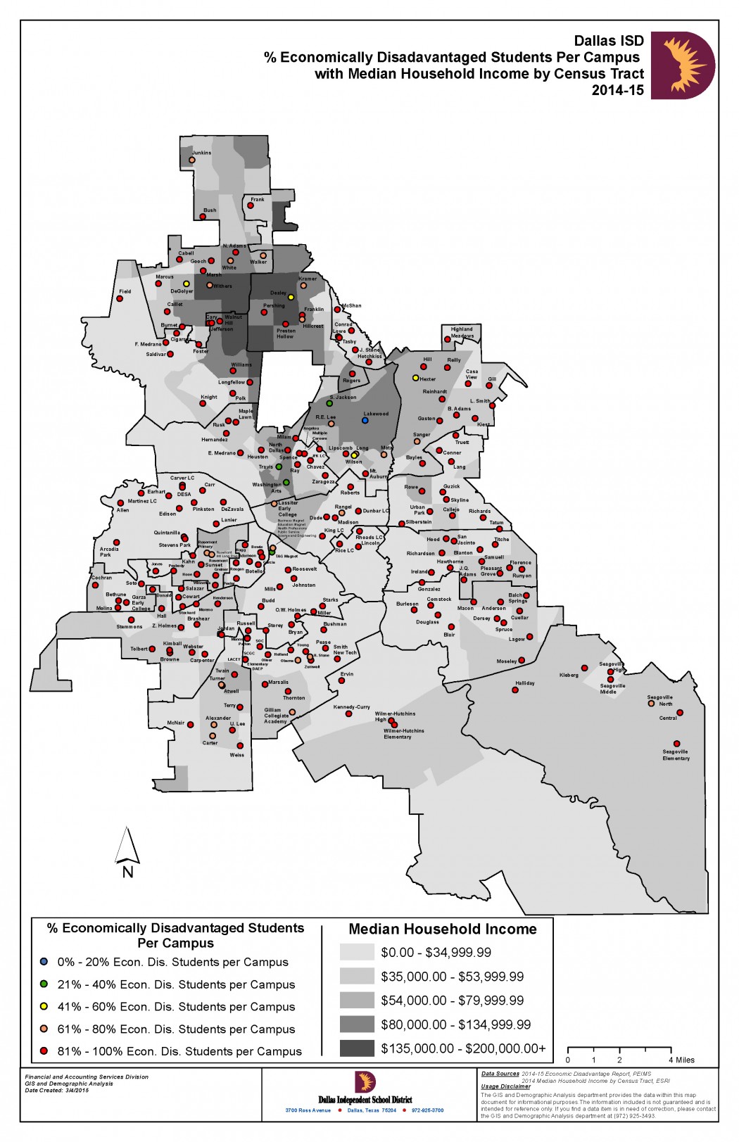 A map of DISD’s diversity by school and see how the new choice schools stack up to other nearby schools.