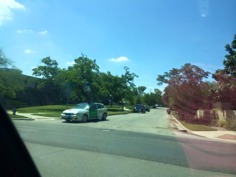 Lakewood neighbor Brenda Arnold captured the Google Street View team driving around Lakewood earlier today. 