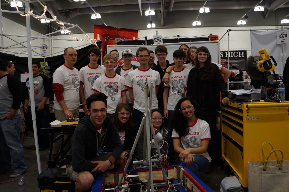 The 2016 Woodrow Wilson robotics team at Robotics First.
