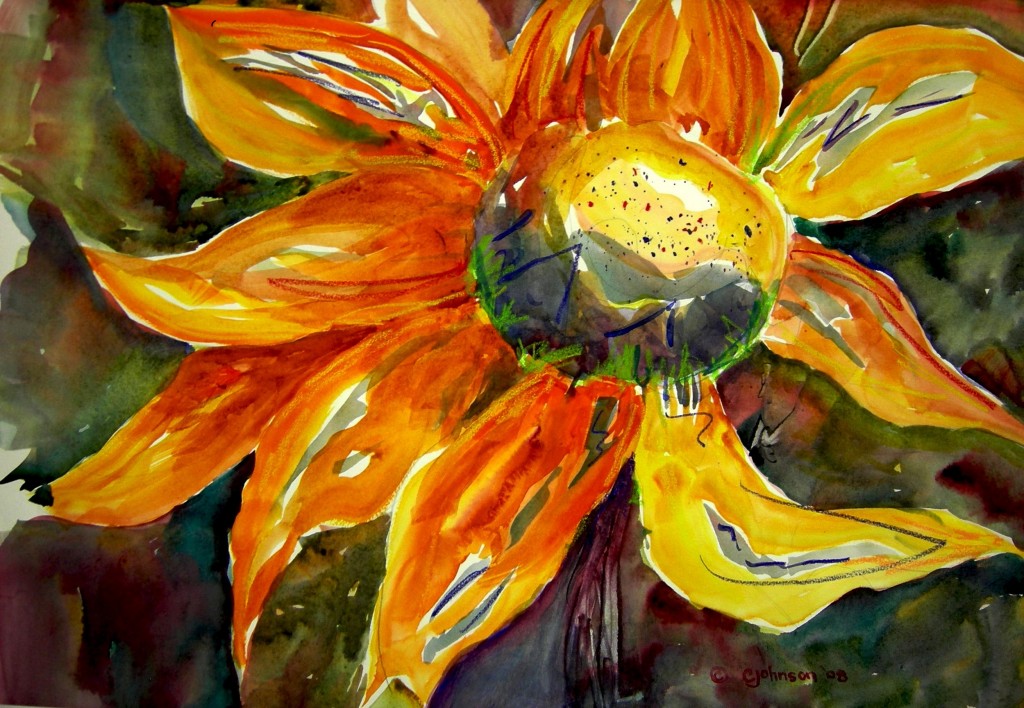 Sunflower (artwork submitted by Clara Johnson)