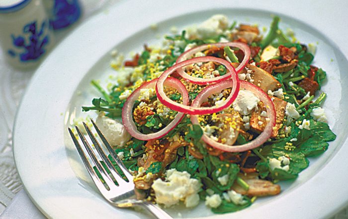 York Street frisee salad. (Photo by John Bonelli)