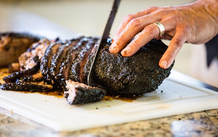 Slowly cooked brisket