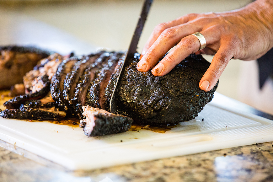 Slowly cooked brisket