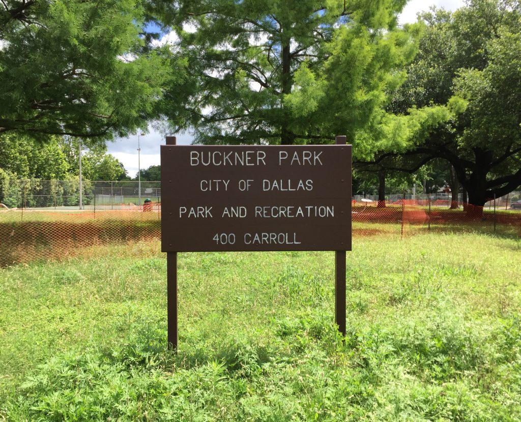 Buckner Park in Peak's Suburban Addition Historic District. (Photo by Jackson Vickery)