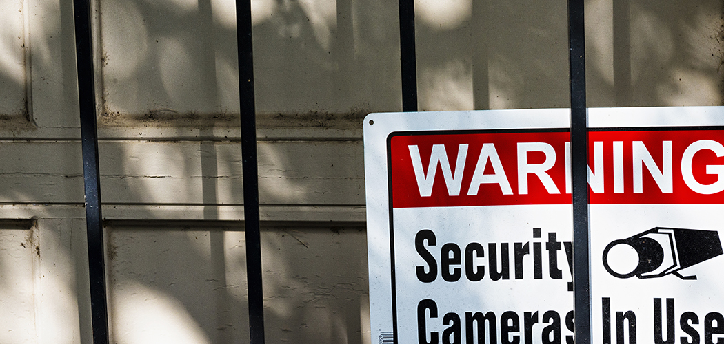 Security signs at Aldredge House on Swiss Avenue. (Photo by Danny Fulgencio)