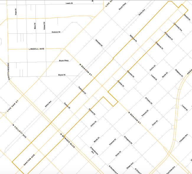 The boundaries of PD-99. (City of Dallas)