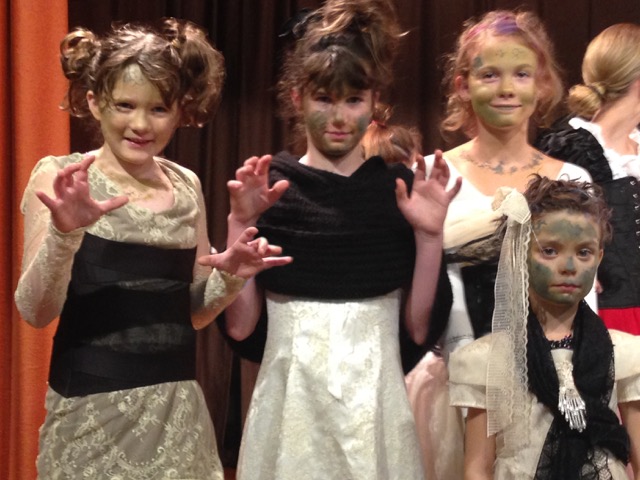 The young performers of "Frankenstein's Monster" of the White Rock Theater Project.