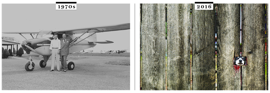 White Rock airport in 1970s and today its just a fence.