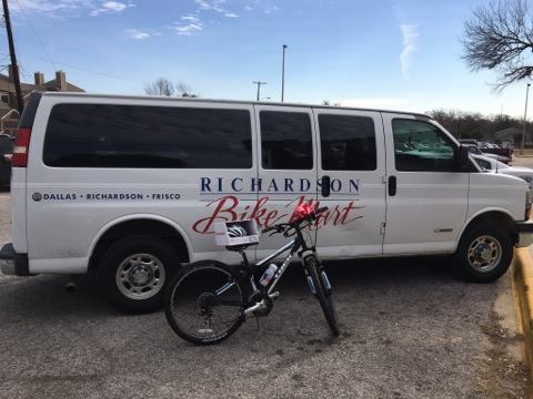 The bike given to a JL Long student by Richardson Bike Mart after hers was stolen last month.