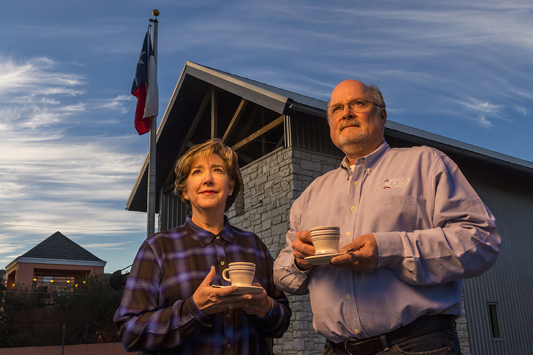 Nancy and Robert Baker launched White Rock Coffee 12 years ago. (Photo by Danny Fulgencio)