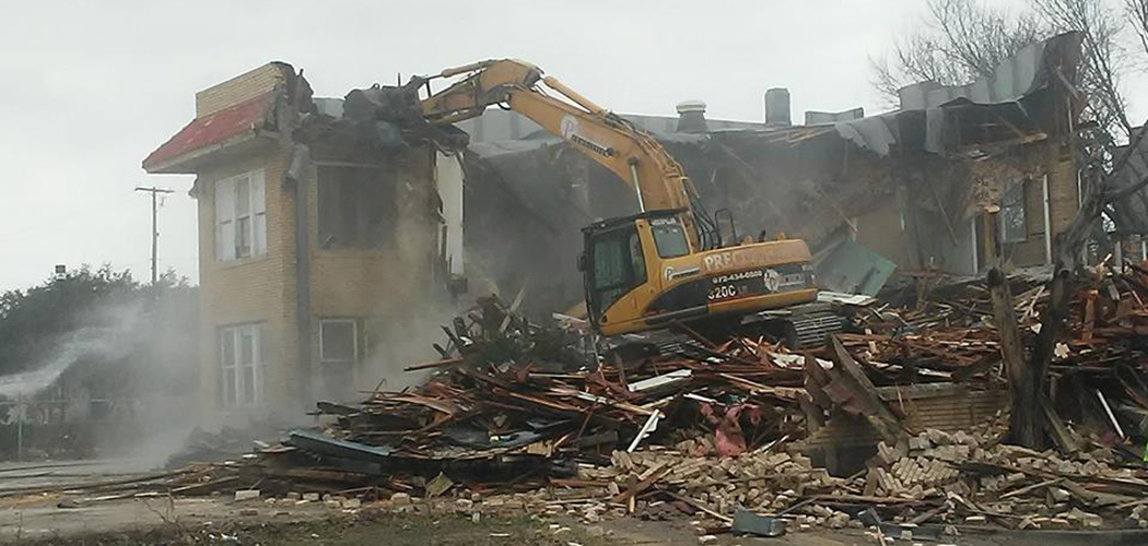 The former 24 Hour Club building was bulldozed last year.