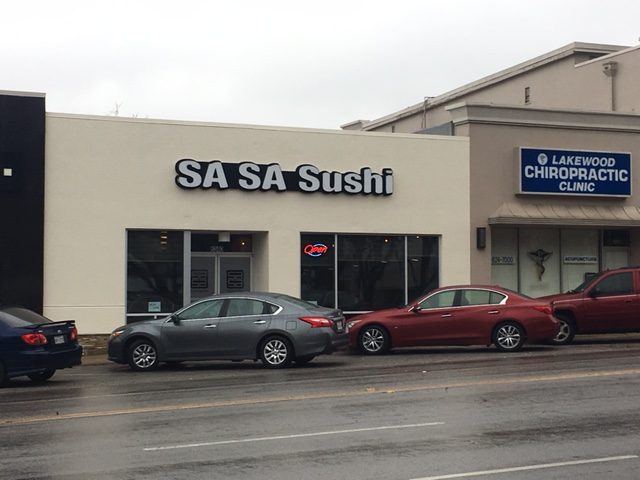 SaSa Sushi opened on Gaston in February 2017.