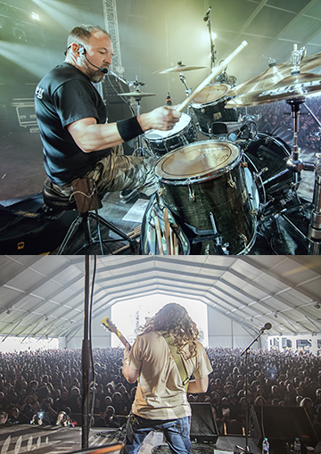 Wo Fat in concert at Hellfest Open Air in 2016. (Photo by Nerea Rey)