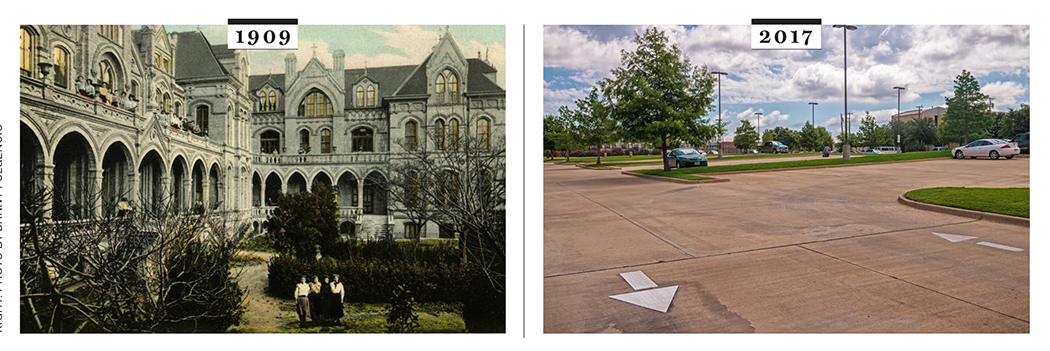 Left: SMU library Archives; Right: Photo by Danny Fulgencio