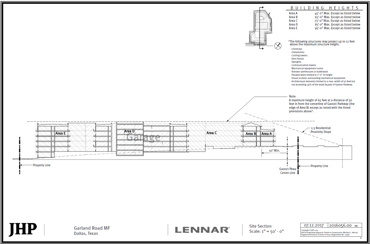 Lennar's proposed design for a 294-apartment complex on Garland Road.