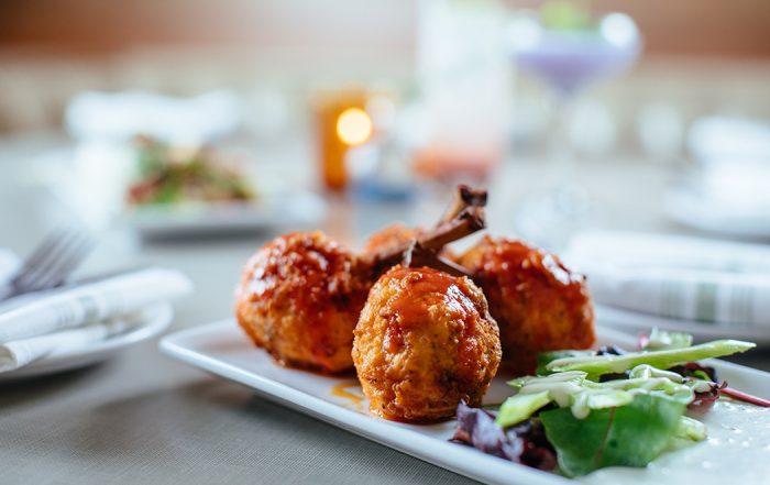 The fried-chicken confit. (Photo by Kathy Tran)