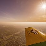 View from Steve DeWolf’s vintage aircraft (Photo by Danny Fulgencio)