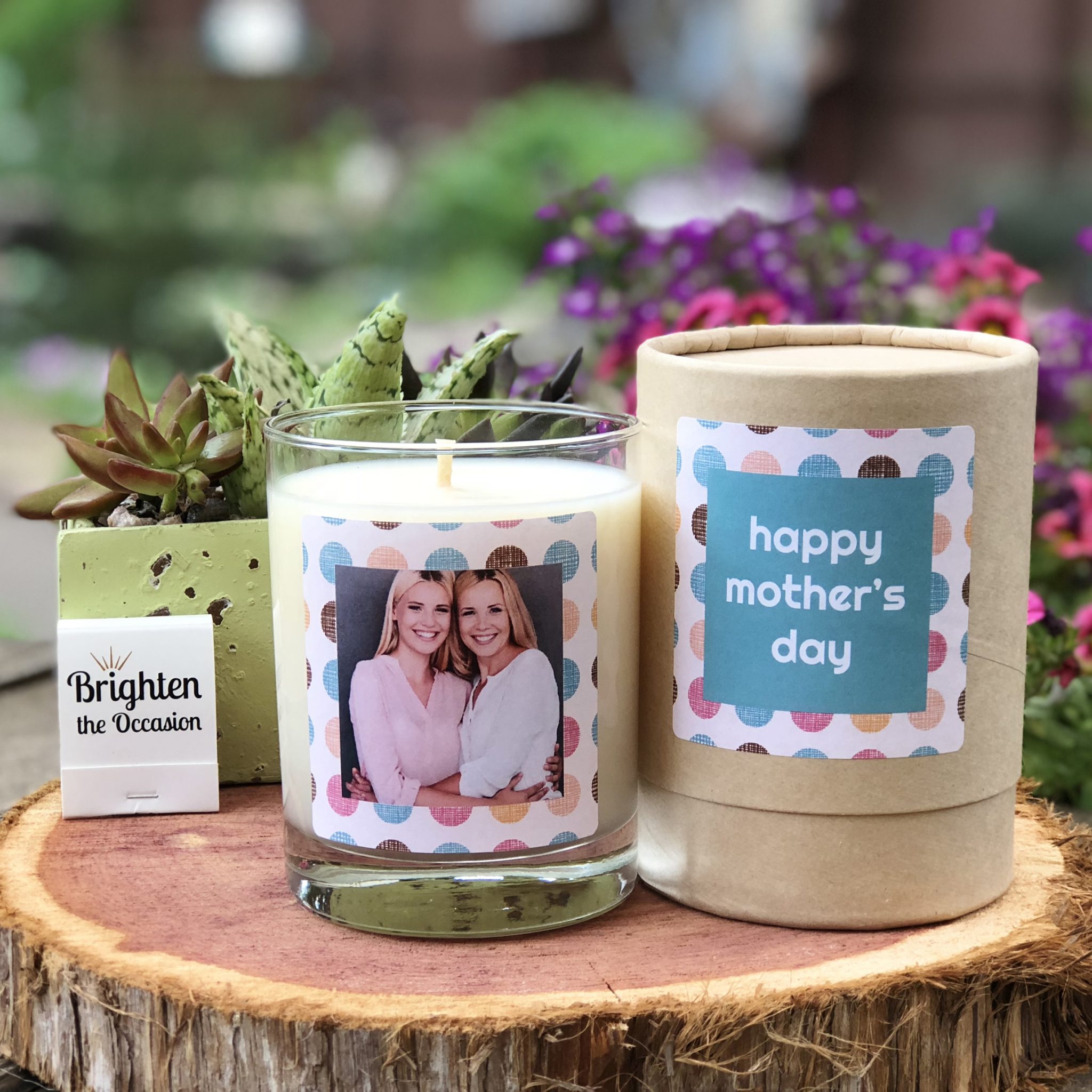 Brighten The Occasion's mother's day candles. 