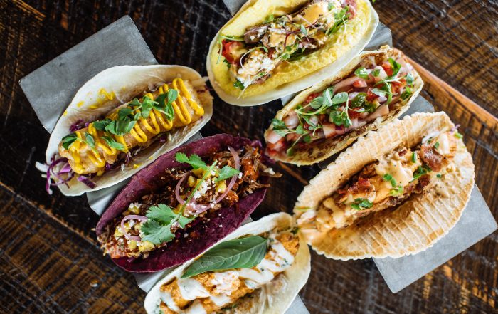 Six tacos from Velvet Taco