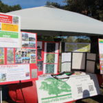 Informational booth at Willis Winters Park