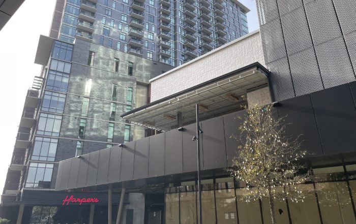 The Epic tower and Harper's restaurant