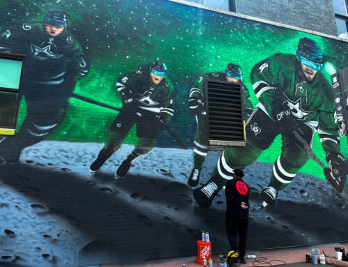 First look: Jeremy Biggers mural features Dallas Stars in Lower Greenville