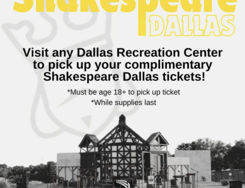 Park and Recreation giving out free Shakespeare Dallas tickets