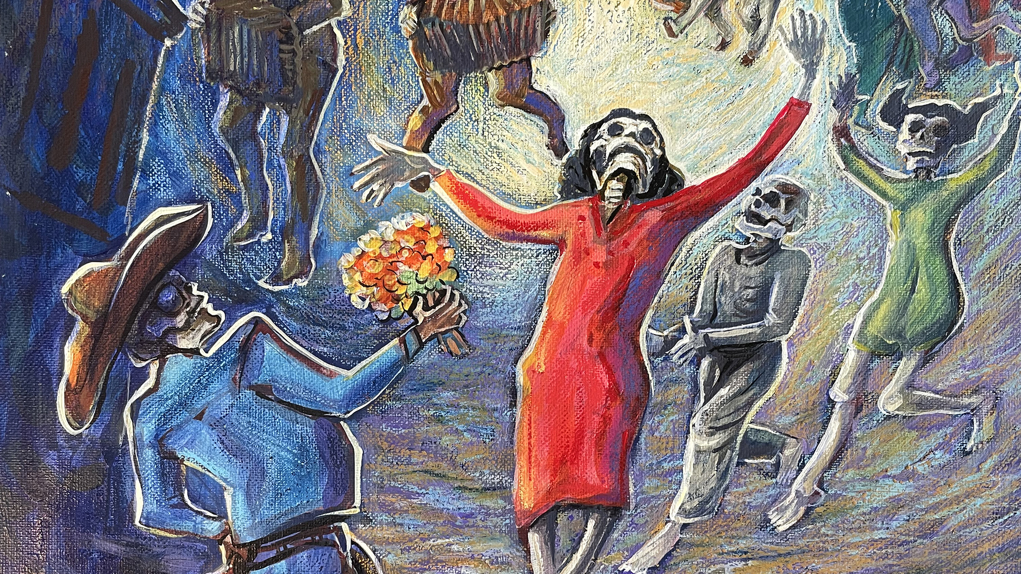 "The Letter to my Compadre," Mixed media by Raúl Servín