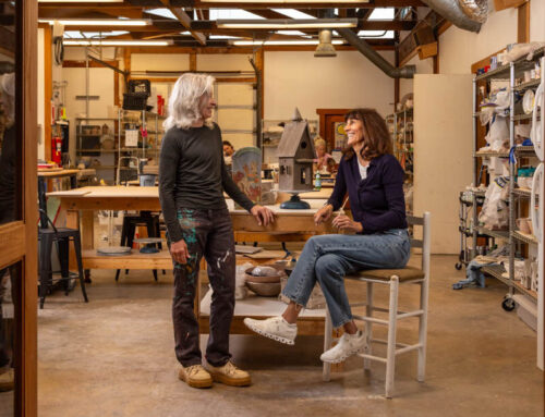 Two best friends & a Blue Goat: A painter and potter create an artist sanctuary